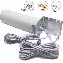 통신안테나 4G LTE 외부 안테나 3G 4G Antena SMAM 듀얼 5M 미터 SMA 남성 CRC9 TS9 커넥터 3G 4G 라우터 Modem 에 대 한 야외 안테나, 1. CHINA, 1. SMA