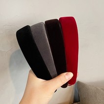 고급 벨벳 머리띠 도톰 심플한 헤어밴드 헤어소품