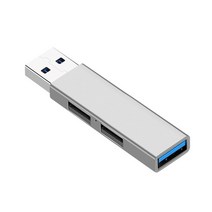 3-in-1 USB 허브 USB3.0 USB2.0 LED 분배기 아연 합금 여행 도크 데이터 전송 확장기 사무실 어댑터 노트북 전화