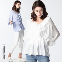 르오트 에브리 데이 러플 블라우스 2color
