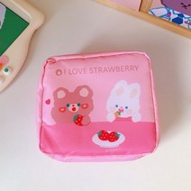 생리대파우치 여행용 메이크업 다용도 메쉬 핸드폰 화장품 수납