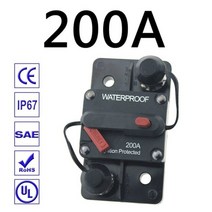 30a 40a 50a 60a 70a 80a 100a 120a 150a 200a 250a 300a amp 회로 차단기 퓨즈 리셋 12-48v dc 자동차 보트 자동 방수