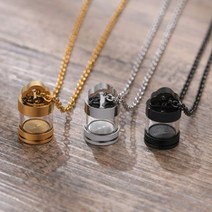diy 반려동물 털 목걸이 강아지 고양이 애견 메모리얼 치아 발톱 보관함 펜던트, FREE, 실버