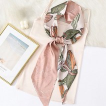 3컬러 보타닉 패턴 여성 스카프 멋내기 패션 스타일리쉬 사각 여자 실크 미들 롱 쉬폰