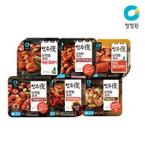 청정원 chungjungone 안주야 (막창/닭발/껍데기 외) 4개(택2), 6. 양념벌집껍데기 160g x 2개_6. 양념벌집껍데
