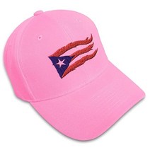 Speedy Pros 커스텀 야구모자 푸에르토리코 화염기 블랙 자수기 아크릴 캡모자