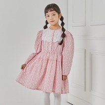 [로엠걸즈] 아일렛 레이스 플라워 원피스 RGOW2123P