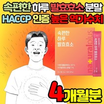 식약처 HACCP 인증 역가수치 높은 고함량 속편한 생 곡물 곡류 발효 효소 유산균 귀리 식이섬유 난소화성말토텍스트린 가루 분말 파우더 아밀라아제 프로테아제 식품 효소의기능, 30포 X 4박스 (4개월분) + 알약케이스