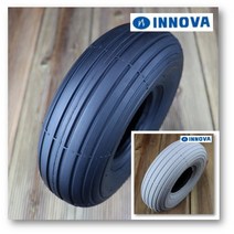 10인치 3.00-4 260X85 10X3 INNOVA 타이어 튜브 전동휠체어 전동스쿠터 휠체어 스쿠터 회색 검정색, 3.00-4 INNOVA 타이어 검정색
