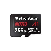 Strontium 스트론튬 니트로 256GB 마이크로 SDXC 메모리 카드 100MB/s A1 UHS-IU3 클래스 10w 스마트폰 태블릿용 어댑터 고속 드론 액션 캠(SRN256, 256GB_Nitro A1 100MB/s micro S