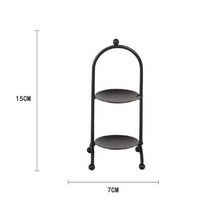 마카롱 타워 트레이 탑 관람차 원형 진열 선반 받침, 09.골드 2단