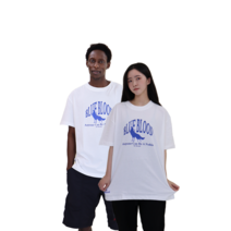 블루블러드 오버핏 빅 L&M 티셔츠 [White]