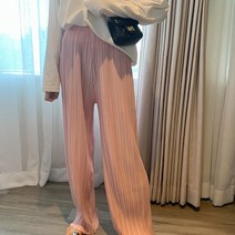 티티리 (긴바지+반바지 세트) 여성 여름 공항 팬츠 찰랑 주름 플리츠 냉장고 바지