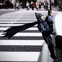 배트맨 슈퍼맨 스파이더맨 히어로 차량용 인형, 배트맨 블랙 22cm, 1개