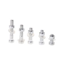5PCS M2.5 나사 볼트 너트 와셔 세트 턴테이블 헤드 쉘 카트리지 스타일러스 비닐 LP 레코드 플레이어를 장착, 하나, 보여진 바와 같이