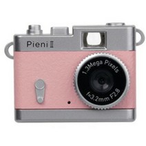 KENKO 켄코 클래식 레트로 초소형 초미니 디카 토이 디지털 카메라 DSC-PIENI 2 빈티지, 피치