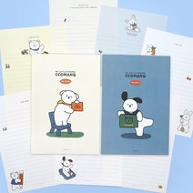 핑크풋 3000 꼬망 패드편지지, 옵션선택, 베이지