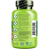 lofty최신 NATURELO 10대 소년을 위한 전체 식품 종합 비타민 - 활동적인 어린이를 및 미네랄 보충제 식물 추출물 포함 비 GMO 비건 ampamp 채식주의자 60 캡슐, [01] 60개(1팩)