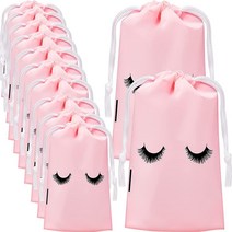 10/30Pc 속눈썹 애프터 가방 플라스틱 Drawstring 화장 주머니 화장품 여행 미용 용품 포장, [09] 30Pcs-15x20cm-Pink
