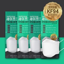 국산 흰색 KF94대형 마스크 5매입 100매 200매 300매 400매 세이프 크린 국산마스크, 5매입 200매