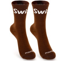 스톤콜드 메리노테크 등산용 울양말 2개입, 브라운2개입