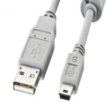 허브몰 / (K) 고급형 USB2.0 Mini 5핀 케이블 0.3M /2중 차폐 쉴드/ 트위스트 페어/ EMI 필터/ 금도금 핀, 단일 모델명/품번