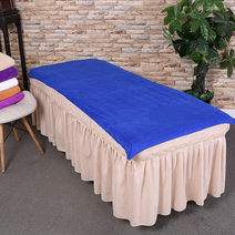 미용실전용 타올 미용샵침대 목욕타월 안마 발맛사지 용품 대전 구멍이있다 .침대시트 깔기침대 큰, T35-로얄블루 블루색 슈퍼두꺼운 미포함 홀, C04-100x200cm