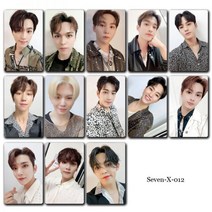세븐틴 굿즈 카드 응원 포토 지갑 로모 커버, Seven-X-012, 카드 13장