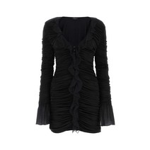 23SS BLUMARINE 블랙 져지 미니 드레스 2A281A N0990