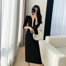 결혼식하객룩 5월 블랙 하객룩 결혼식 블랙 오피스룩 원피스