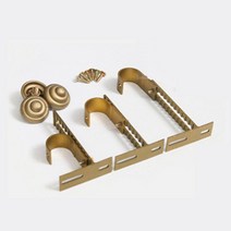 창안애 커튼 조절브라켓 35mm, 골드, 1세트