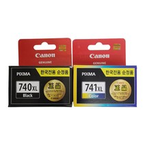캐논 정품 잉크세트 PG-740XL + CL-741XL, 검정+컬러, 2세트