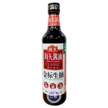 [신흥중국식품] 중국간장 해천 금표생추간장 해천생추왕 간장 500ml, 1개