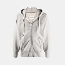 [메종마틴마르지엘라] [명품]마르지엘라 21FW 백스티치 그레이 스웨트 후드집업 S50HG