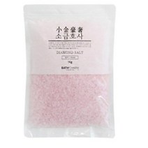바스참 소금호사 다이아몬드 솔트 장미 굵은 입자, 1kg, 2개
