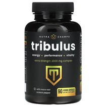뉴트라챔프 NutraChamps Tribulus Terrestris 2000mg 90정 마카 트리뷸러스 테레스트리스 에너지, 1, 1개