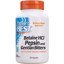 Doctors Best 베타인 HCL 650mg 360캡슐