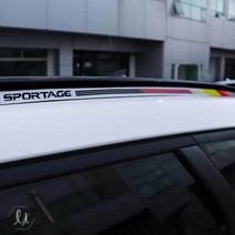 간지 디올뉴 스포티지 NQ5 루프 레일 루프바 기스방지 포인트 데칼 스티커, 화이트, 퍼포먼스