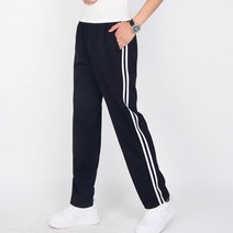 이유까까 남녀공용 2선 저지 트랙 일자 트레이닝 바지