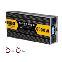 한국형 60hz 순수정현파 차량용 인버터 12V 24V 차박 캠핑 자동차 컨버터 220V, 순수정현파 6000W, 1개