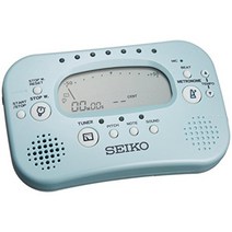 SEIKO 세이코 튜너 & 메트로놈 스톱워치 펄 블루 STH100L, 상품명참조