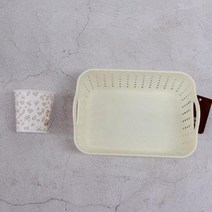 책장바구니아이보리 라탄 수납정리함 수납바스켓 수납바구니 S 볼가 누빔 콘티박스, 1