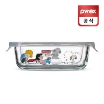코렐 파이렉스 스누피 저장용기 직사각 370ml, 단품