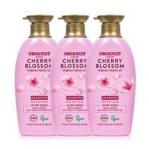 머릿결좋아지는샴푸 오가니스트 체리블라썸 수분영양 샴푸(비건) 500ml 3개