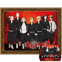 퍼즐피플 도쿄 리벤저스 직소퍼즐, 퍼즐유액 포함, 도쿄 리벤저스 특공복 500피스 액자포함(엔틱골드), 500p