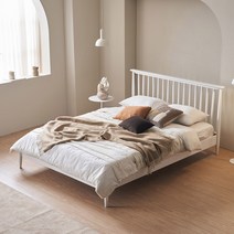 동서가구 이즈 바네사 원목 침대 슈퍼싱글 퀸, 07_침대+본넬매트 Q IVN127, 화이트