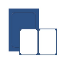 우진 무지 끼움식 종이상장케이스 350g 22.8 x 31.5 cm, 200개입, 파랑