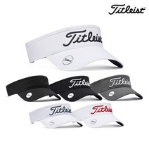 타이틀리스트 23년 신상품 퍼포먼스 볼마커 바이저 골프모자 TH23VPBMK, 화이트레드