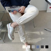 캐쥬얼 스판 루즈핏 배기팬츠 빅사이즈 코디 면