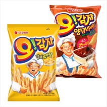 오리온 오감자 그라탕 50gx8개+오감자 딥양념바베큐 75gx8개, 상세페이지 참조